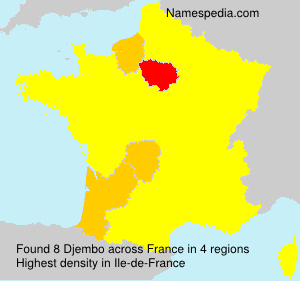 Surname Djembo in France Surname Djembo in France