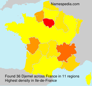 Surname Djemel in France Surname Djemel in France