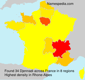 Surname Djennadi in France Surname Djennadi in France