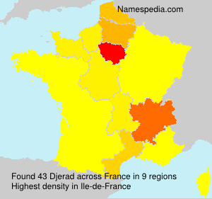Surname Djerad in France Surname Djerad in France