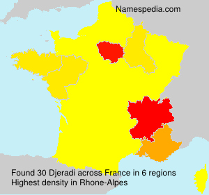 Surname Djeradi in France Surname Djeradi in France