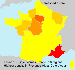 Surname Djidjeli in France Surname Djidjeli in France