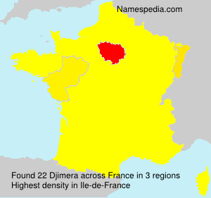 Surname Djimera in France Surname Djimera in France