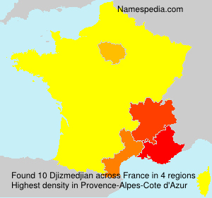 Surname Djizmedjian in France Surname Djizmedjian in France