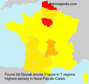 Surname Djouab in France Surname Djouab in France