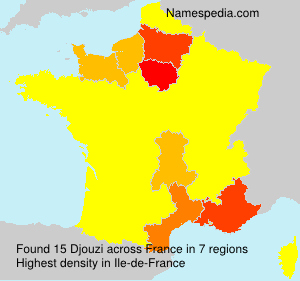 Surname Djouzi in France Surname Djouzi in France