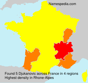Surname Djukanovic in France Surname Djukanovic in France