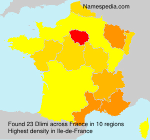 Surname Dlimi in France
