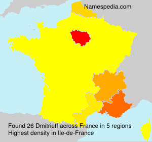 Surname Dmitrieff in France