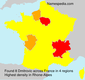 Surname Dmitrovic in France
