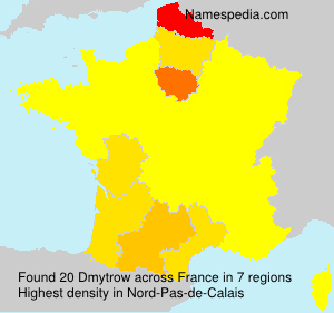 Surname Dmytrow in France Surname Dmytrow in France