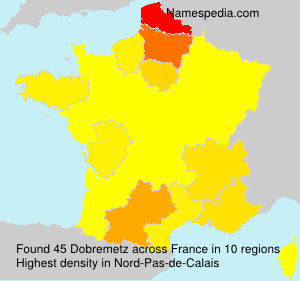 Surname Dobremetz in France Surname Dobremetz in France