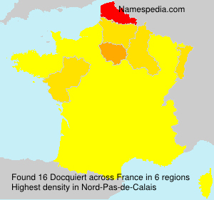 Surname Docquiert in France Surname Docquiert in France