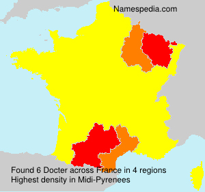 Surname Docter in France Surname Docter in France