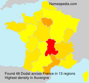 Surname Dodat in France Surname Dodat in France