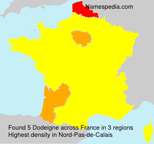 Surname Dodeigne in France Surname Dodeigne in France