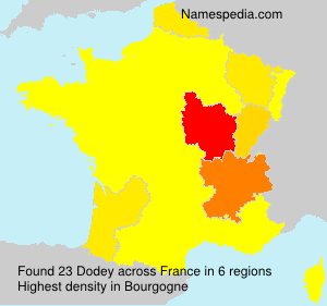 Surname Dodey in France Surname Dodey in France