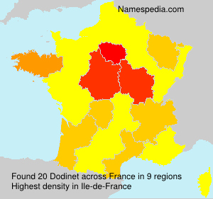Surname Dodinet in France Surname Dodinet in France
