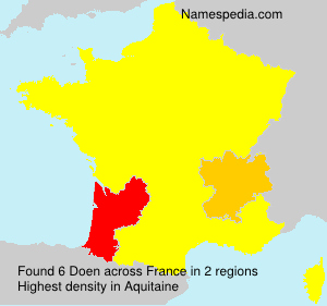 Surname Doen in France Surname Doen in France