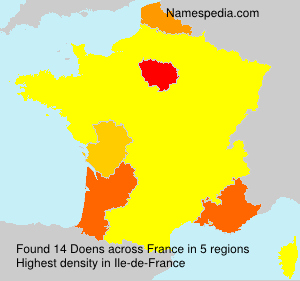 Surname Doens in France Surname Doens in France