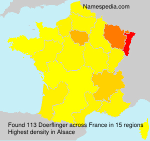 Surname Doerflinger in France Surname Doerflinger in France