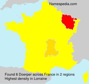 Surname Doerper in France Surname Doerper in France
