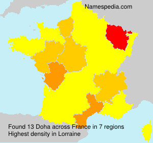 Surname Doha in France Surname Doha in France