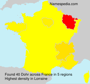 Surname Dohr in France Surname Dohr in France