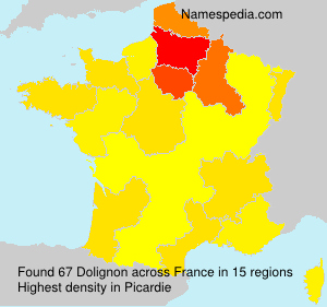 Surname Dolignon in France Surname Dolignon in France