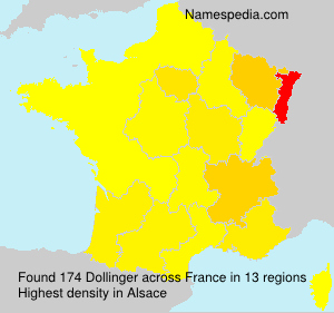 Surname Dollinger in France Surname Dollinger in France
