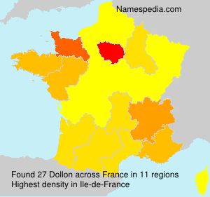 Surname Dollon in France Surname Dollon in France