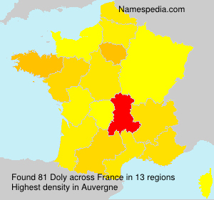 Surname Doly in France Surname Doly in France