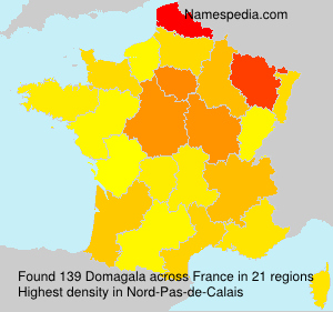 Surname Domagala in France Surname Domagala in France