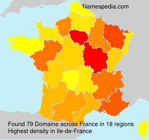 Surname Domaine in France