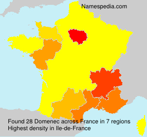 Surname Domenec in France Surname Domenec in France