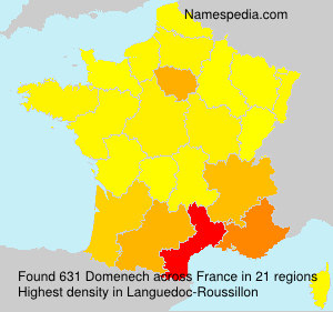 Surname Domenech in France Surname Domenech in France