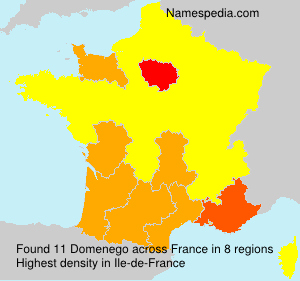 Surname Domenego in France Surname Domenego in France