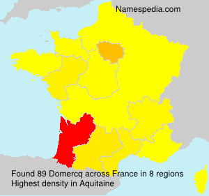 Surname Domercq in France Surname Domercq in France