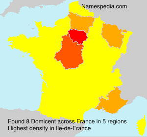 Surname Domicent in France Surname Domicent in France