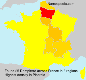 Surname Dompierre in France Surname Dompierre in France
