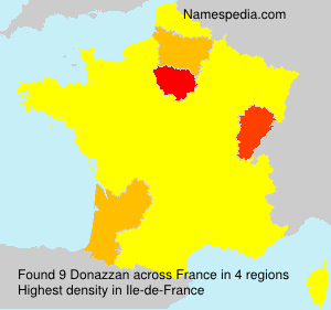 Surname Donazzan in France Surname Donazzan in France