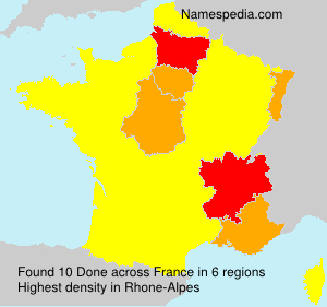 Surname Done in France Surname Done in France