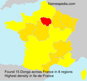 Surname Donga in France Surname Donga in France