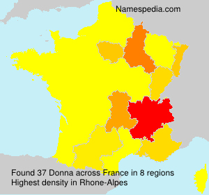 Surname Donna in France Surname Donna in France
