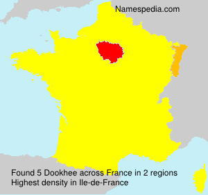 Surname Dookhee in France Surname Dookhee in France