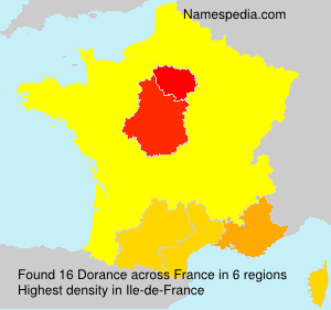 Surname Dorance in France Surname Dorance in France