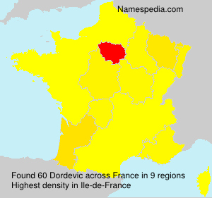 Surname Dordevic in France Surname Dordevic in France