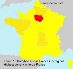 Surname Dorryhee in France Surname Dorryhee in France