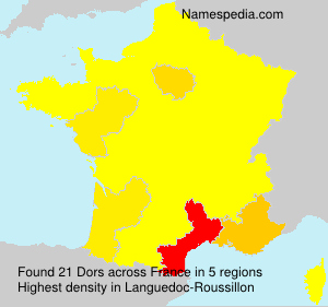 Surname Dors in France Surname Dors in France