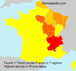 Surname Dorst in France Surname Dorst in France